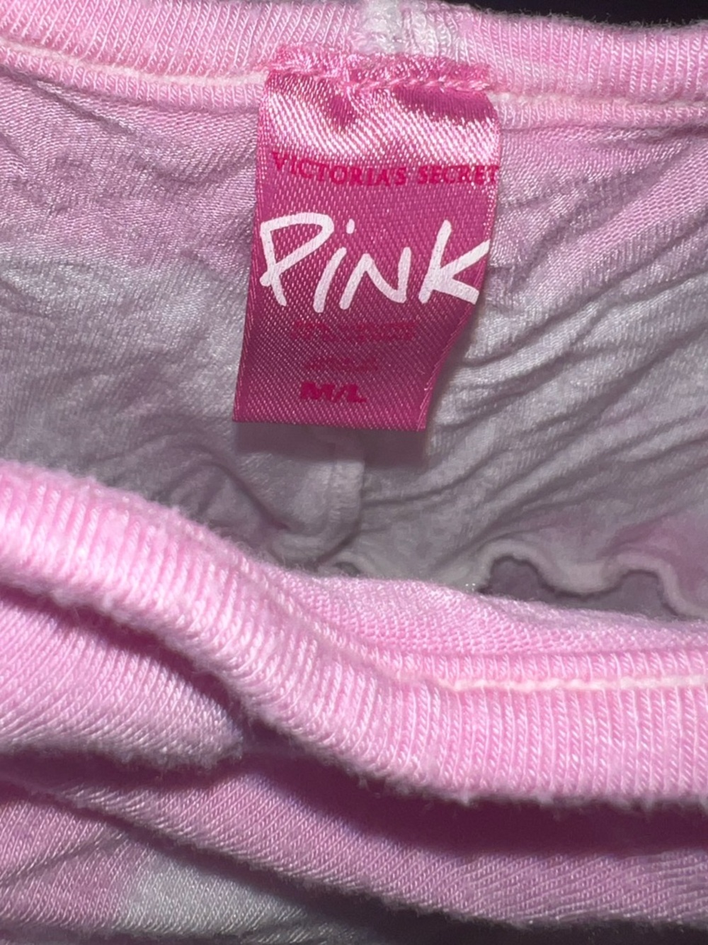 Victoria's Secret Pink and White Tiered Tank - Picture 2 of 2